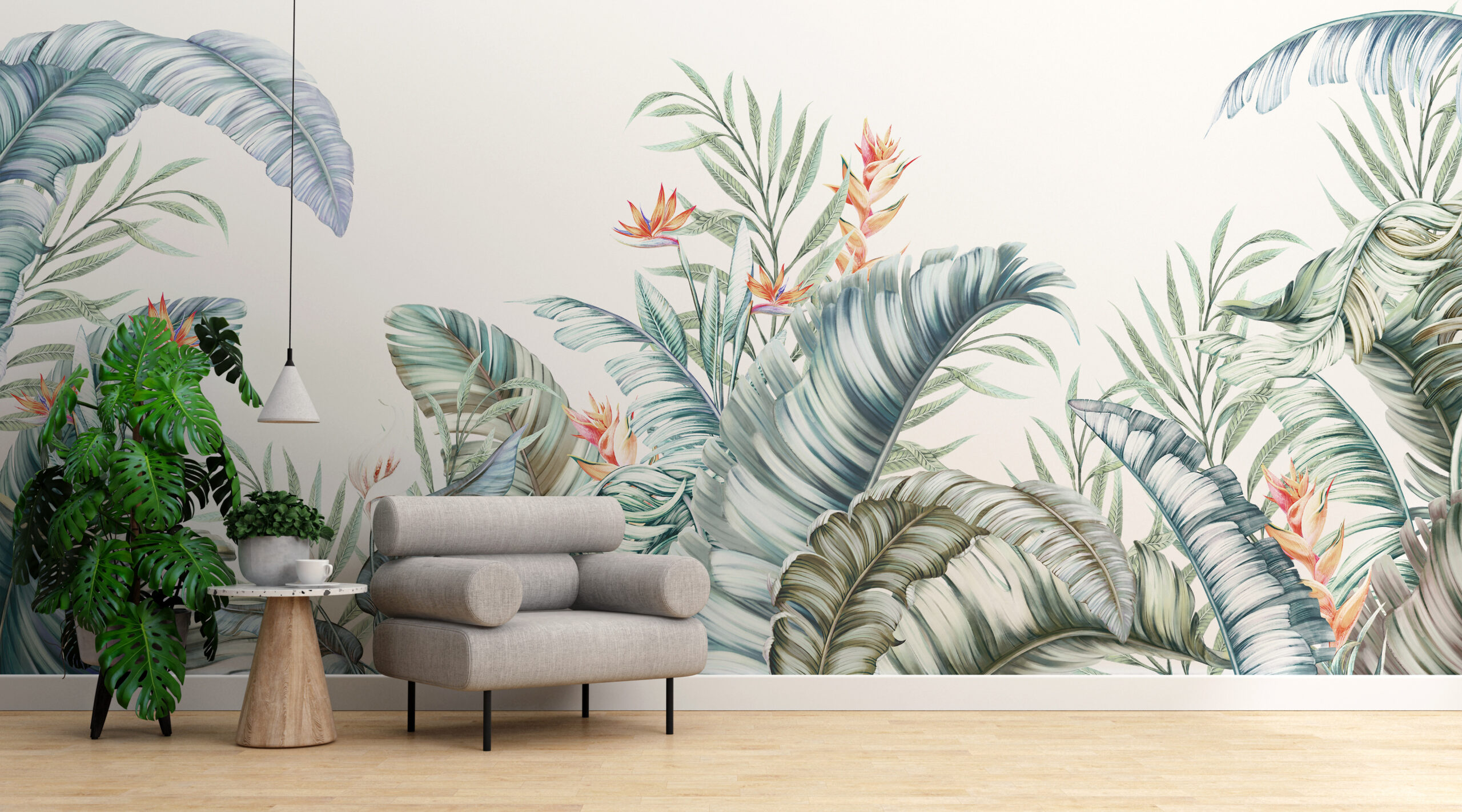 Foto murale Grafika e bimëve