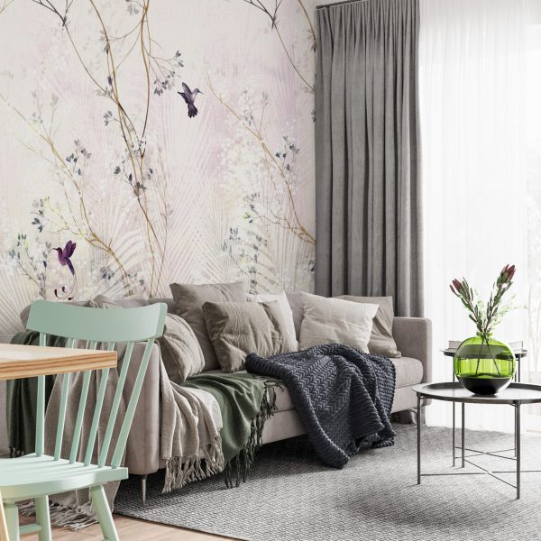 Foto murale Kolibri rozë