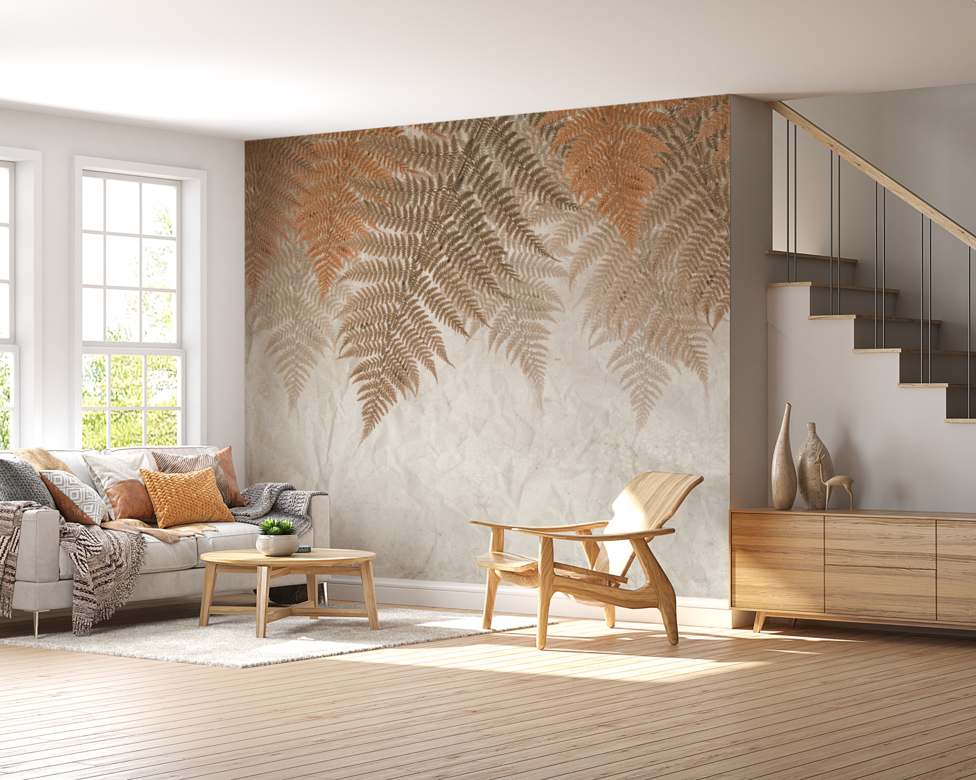 Foto murale Gjethe të Kuqe