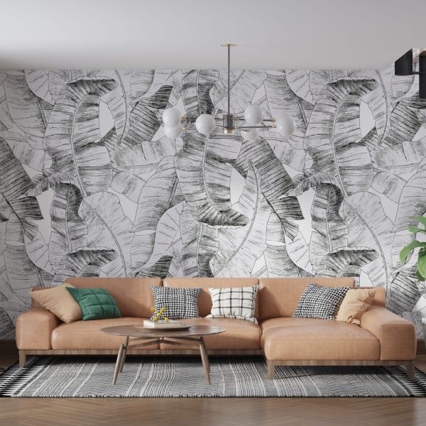 Foto murale Gjethe të vizatuara