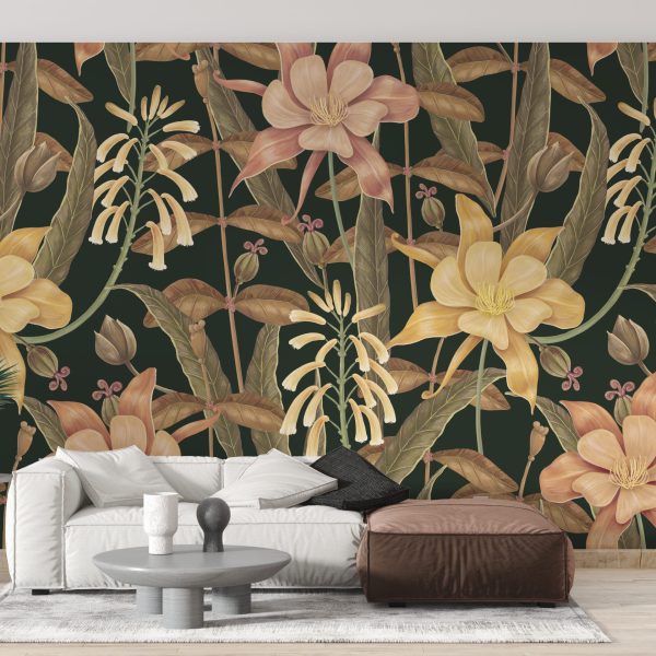 Foto murale Muri i Luleve Shumëngjyrëshe