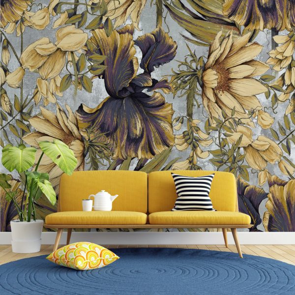 Foto murale Muri i Luleve Shumëngjyrëshe