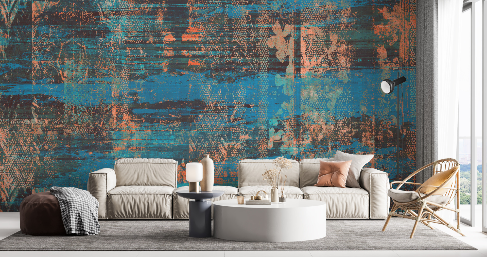 Foto murale Gjurmët në Blu