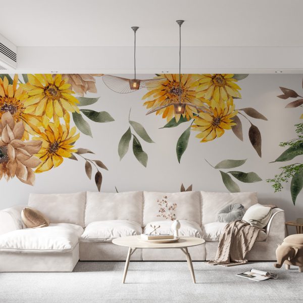 Foto murale Buqetë me diell