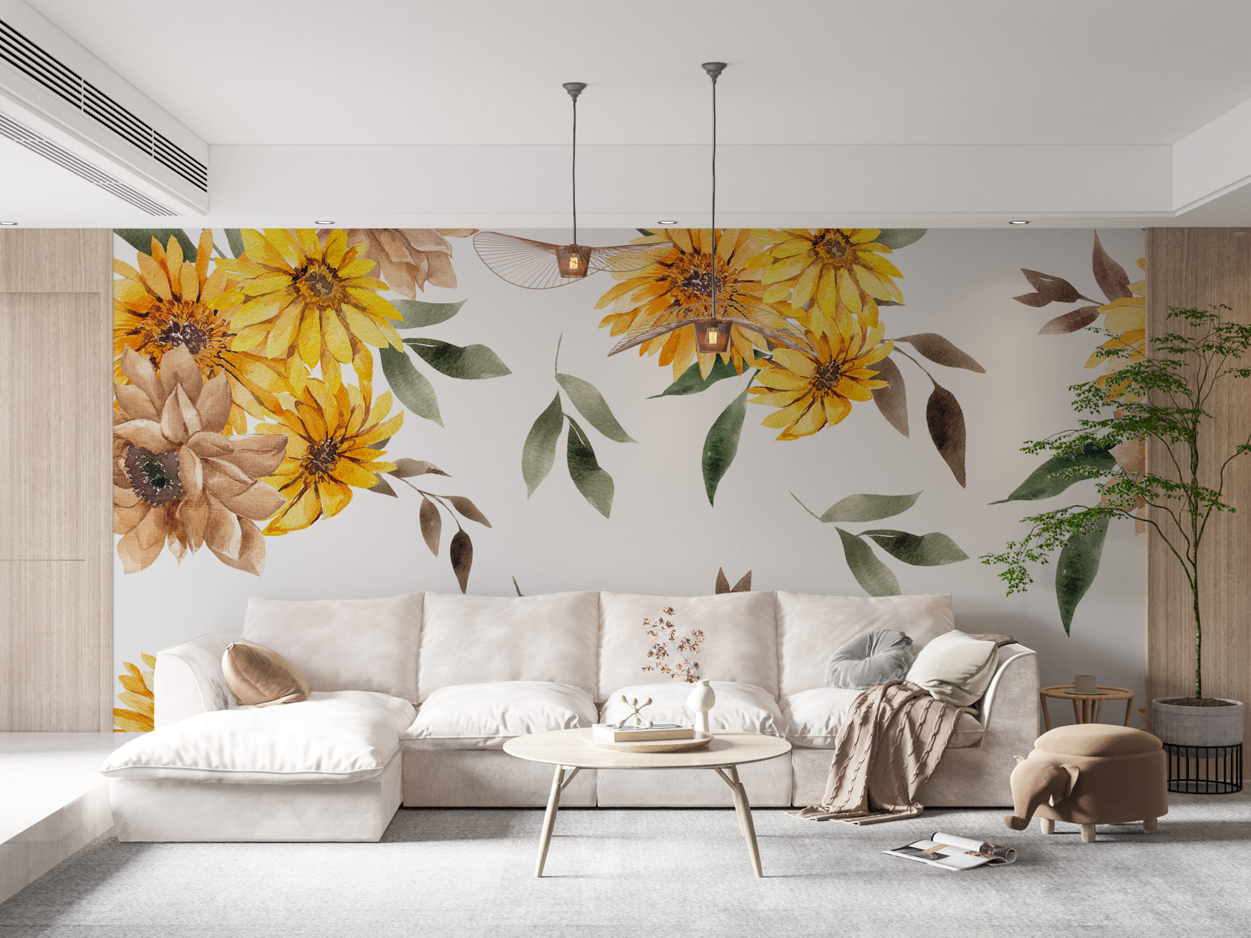 Foto murale Buqetë me diell