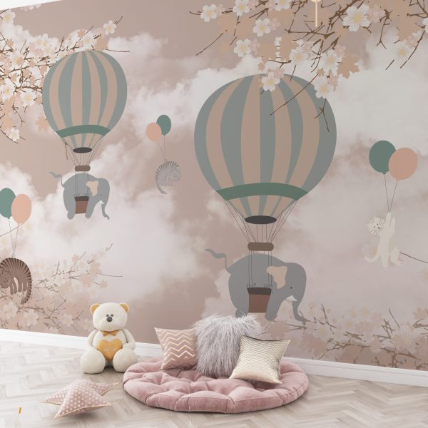 Foto murale Fluturimi i Elefantëve