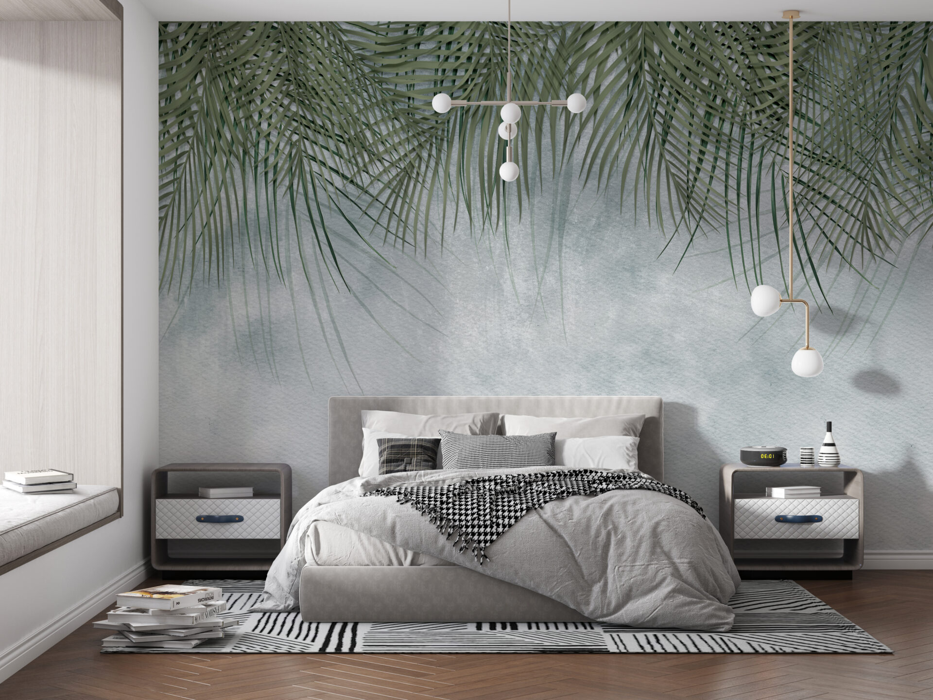 Foto murale Gjethe palme që rrjedhin