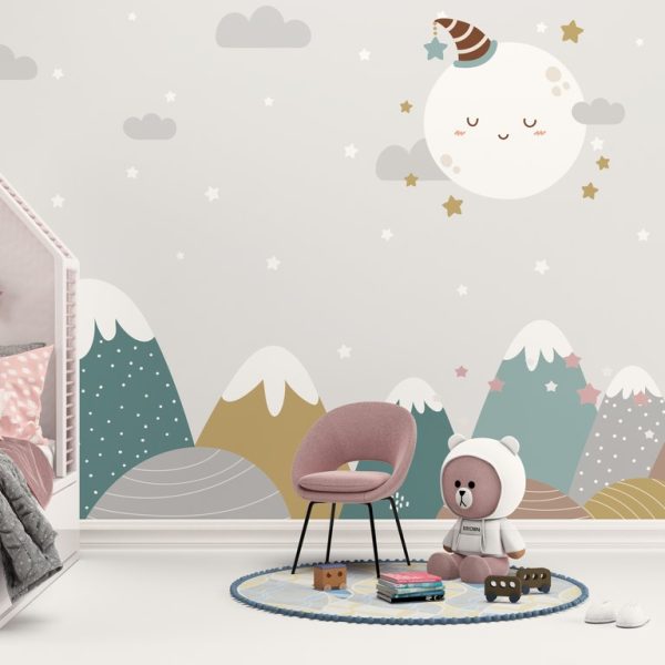 Foto murale Ëndrra e Hënës së Paqes për Fëmijë