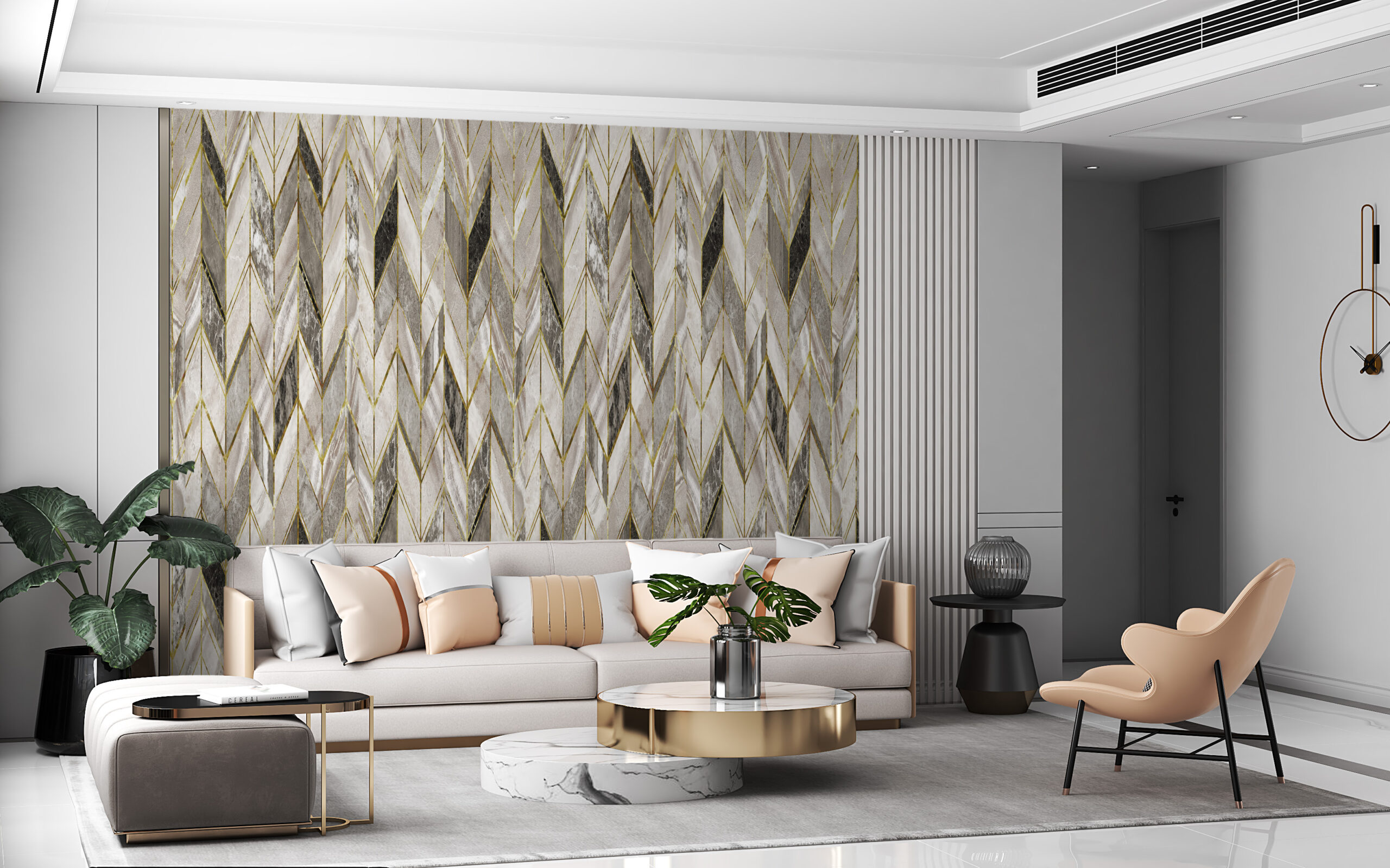 Foto murale Argjendtë