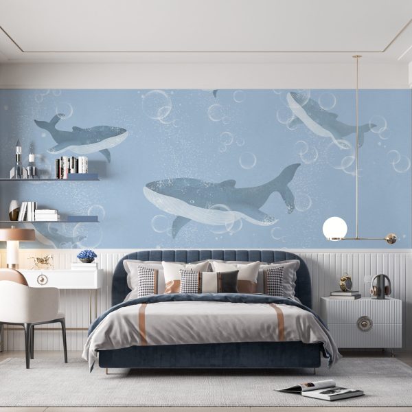 Foto murale Shkolla e Balenave