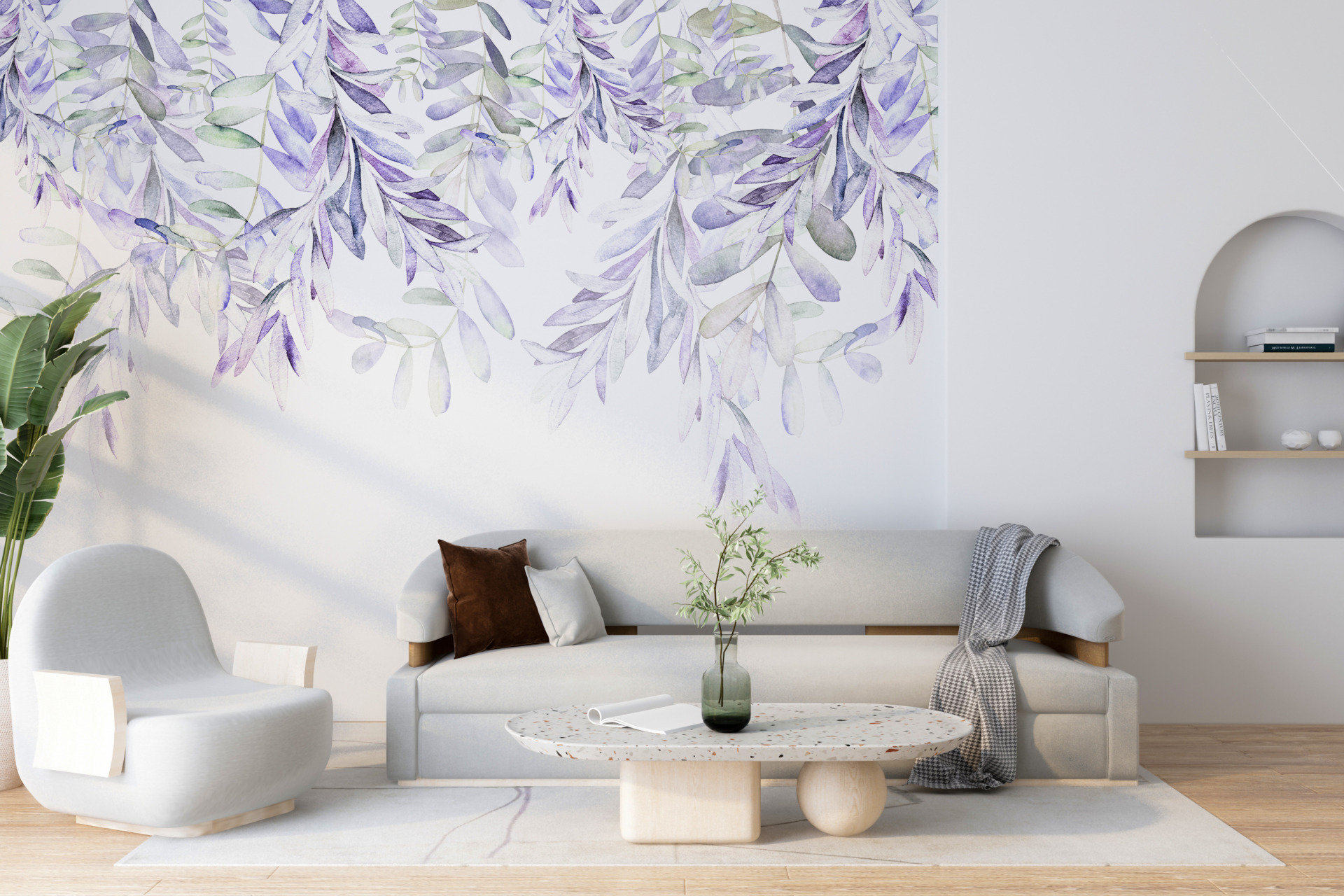 Foto murale Tavani i degës së purpurt