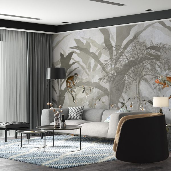 Foto murale Xhungël gri