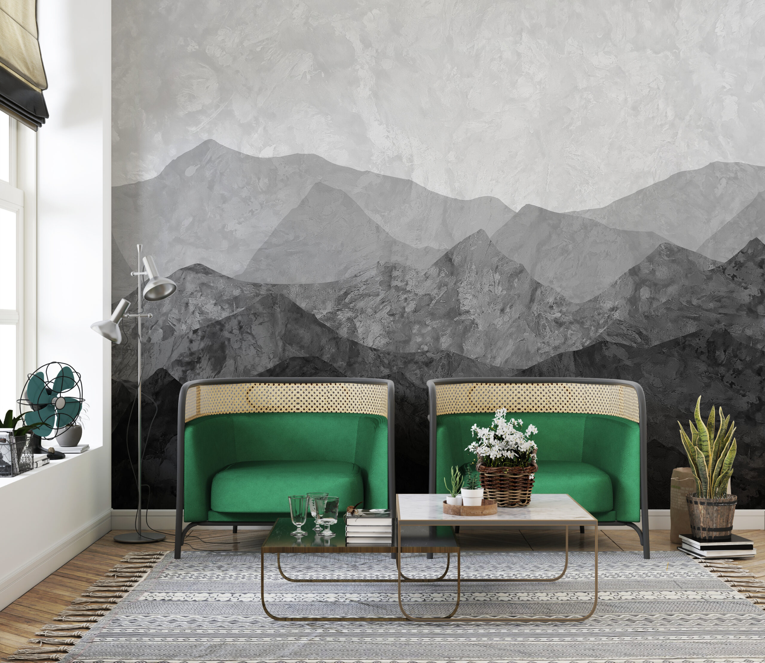 Foto murale Malet Gri