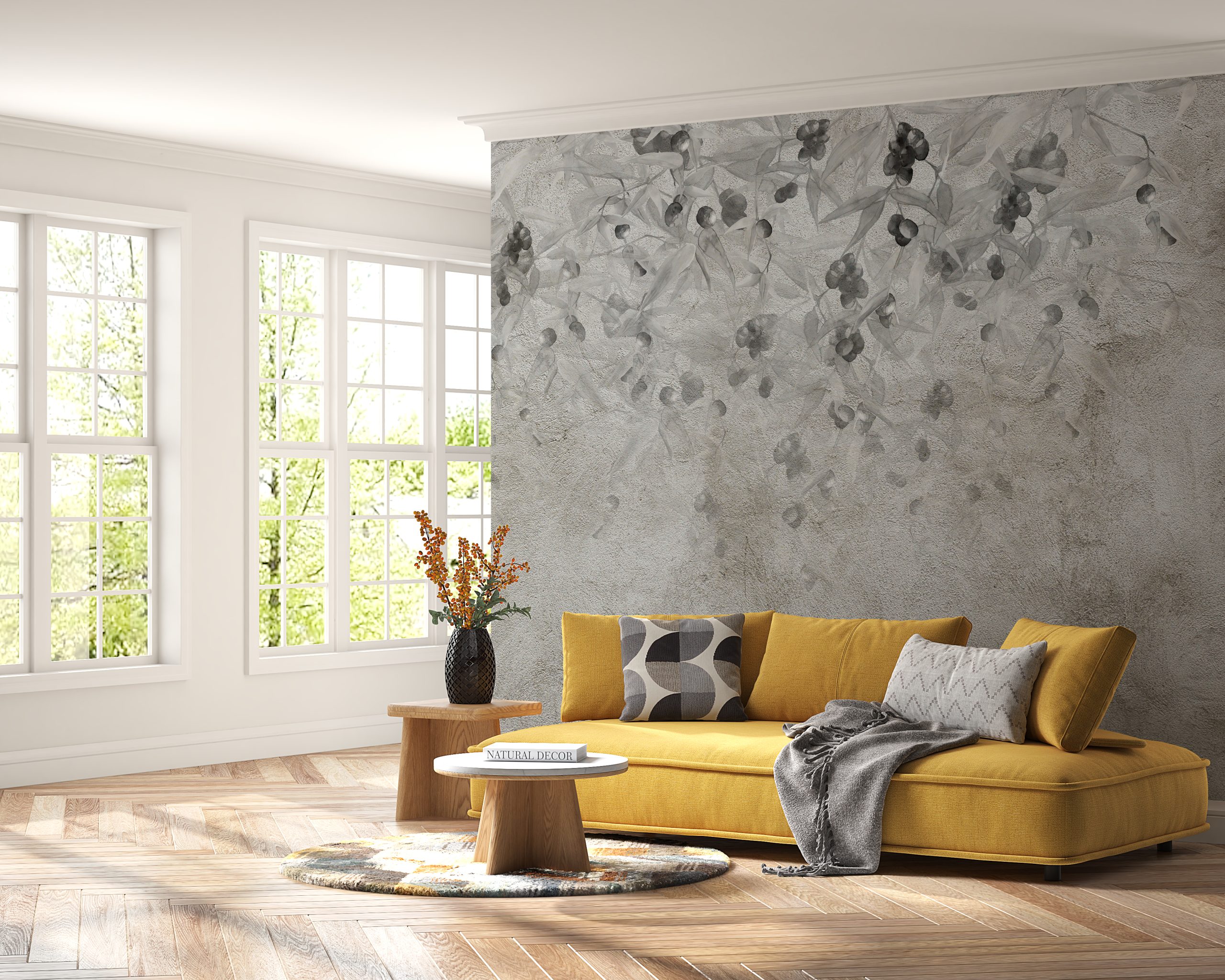 Foto murale Ullinj gri