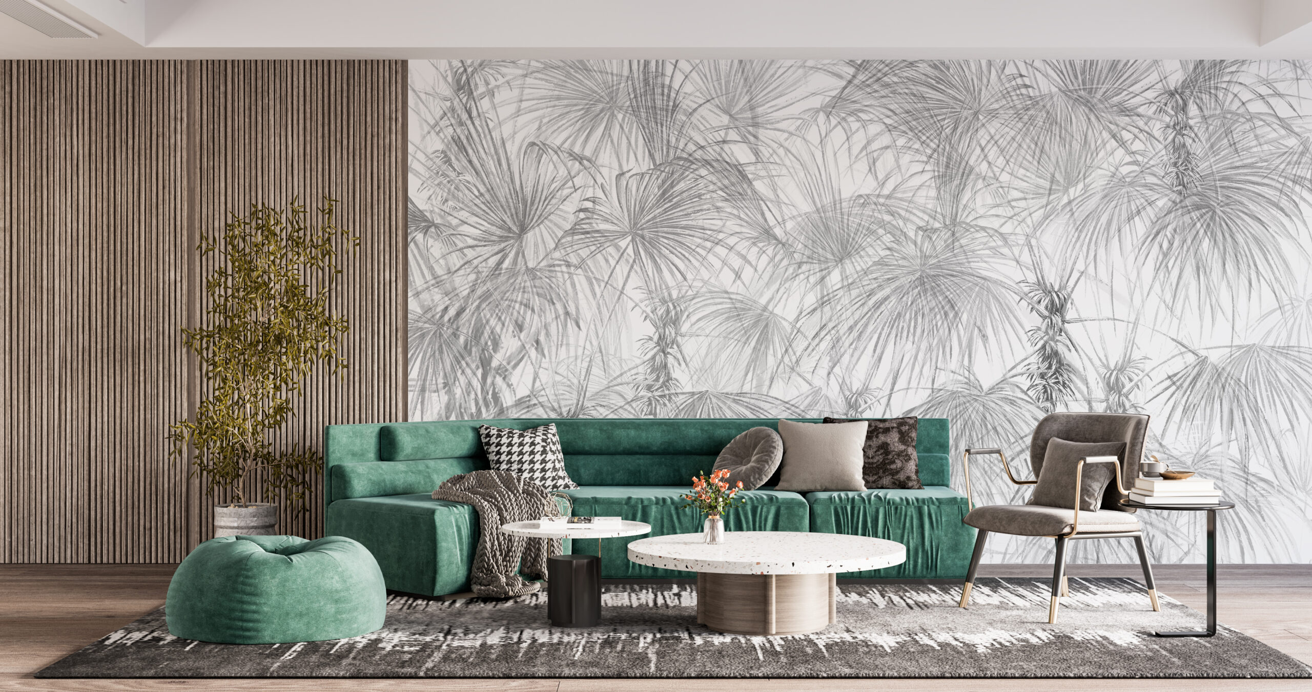 Foto murale Palma Gri