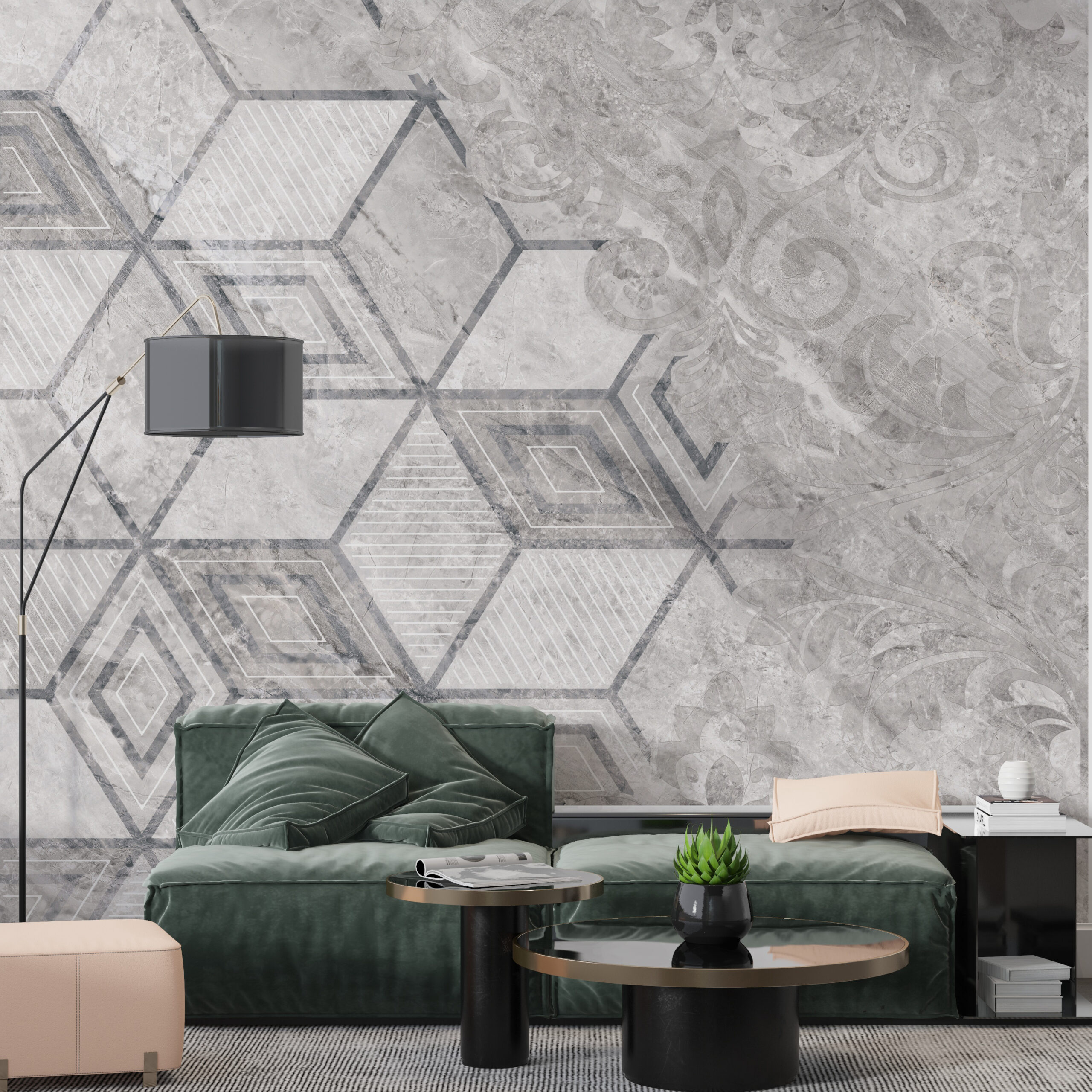 Foto murale Kube gri