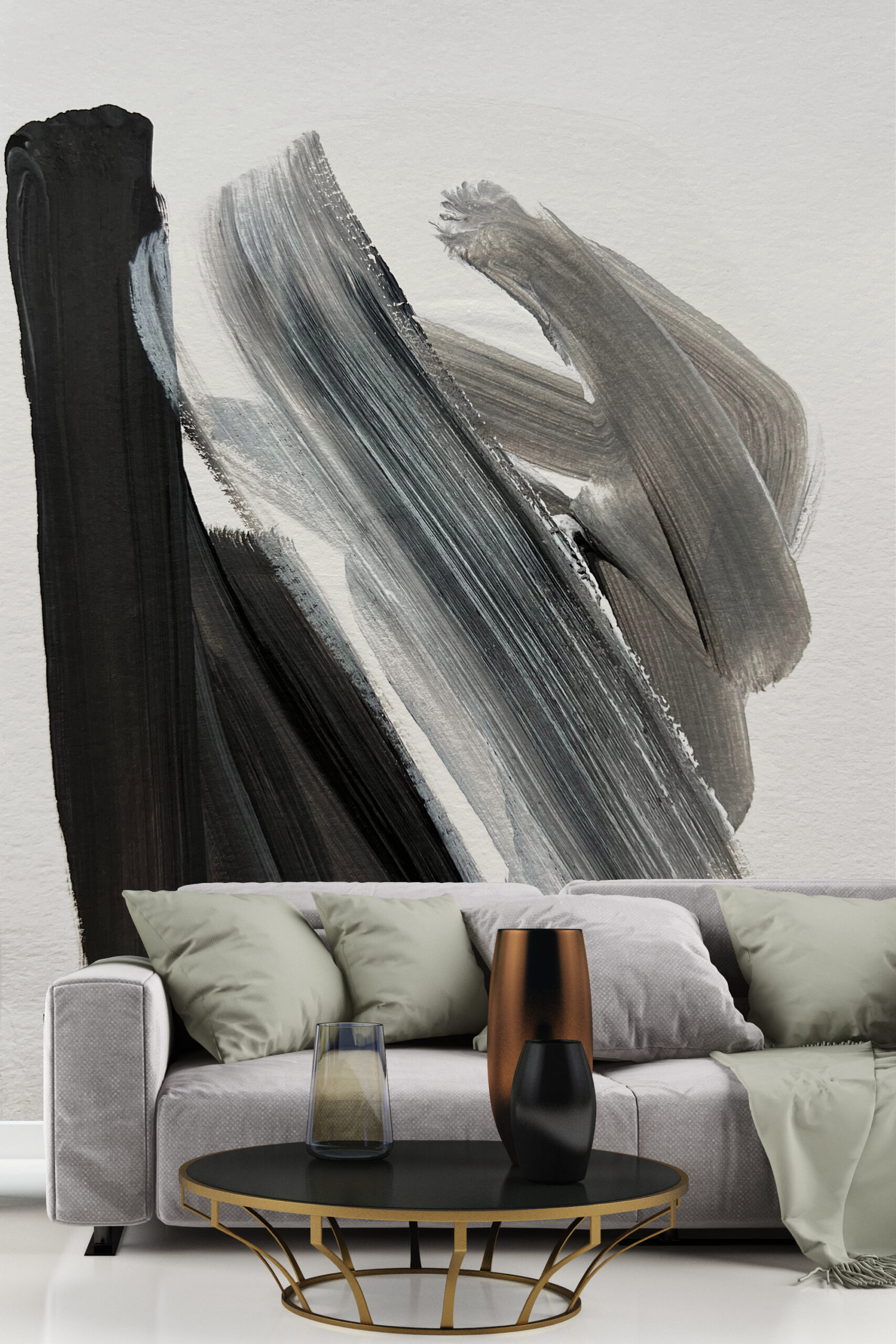 Foto murale Gri dhe e zezë