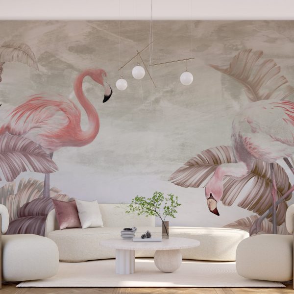 Foto murale Vallëzimi i flamingove