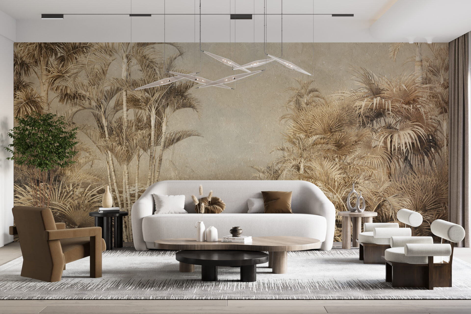 Foto murale Xhungël Tropikale në Sepia