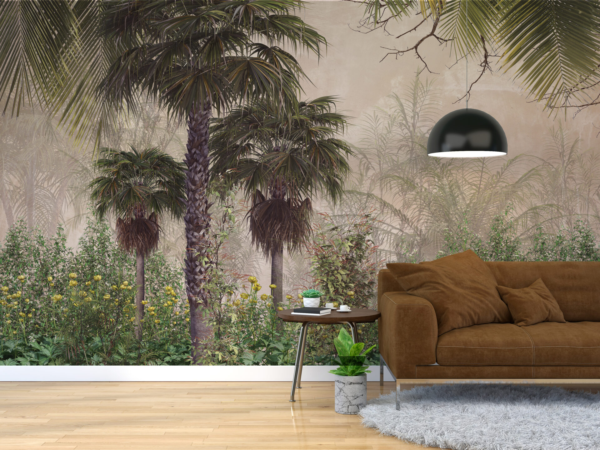 Foto murale Livadh i Verdhë Tropikal