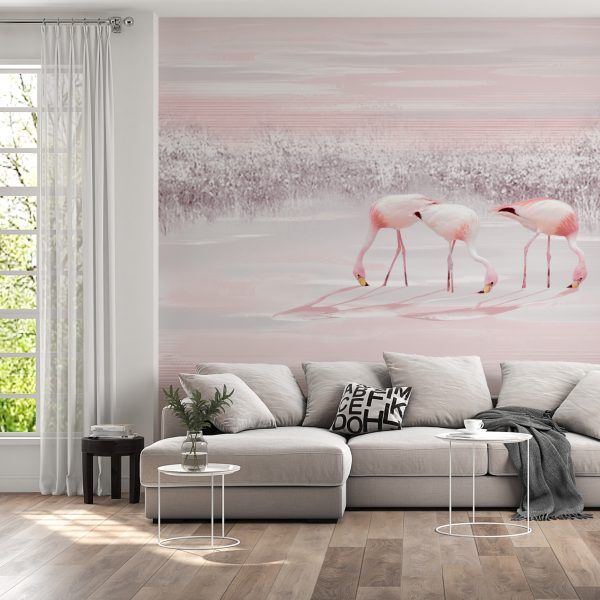 Foto murale Tre flamingo