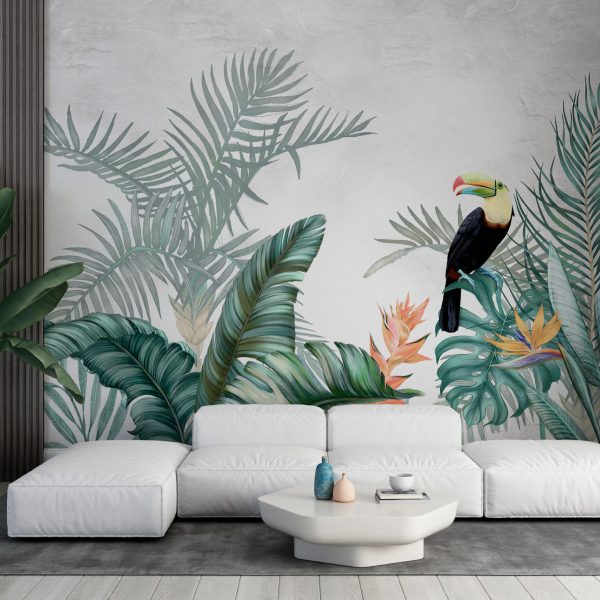 Foto murale Tukanët në gjethe