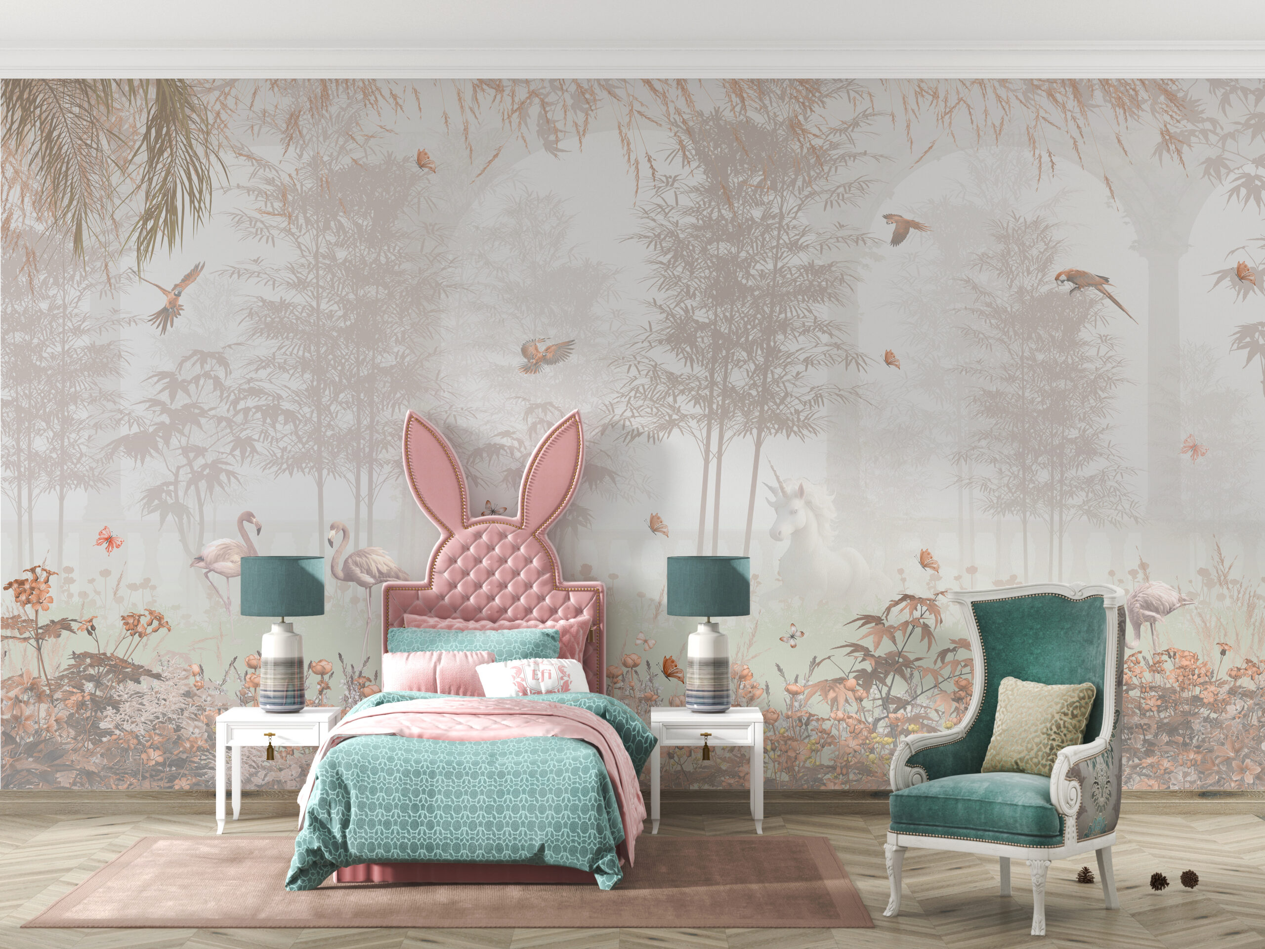 Foto murale Njëbrirësh i fshehur