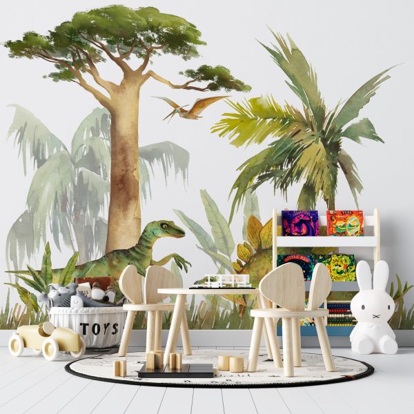 Foto murale Dinosaurët e lumtur