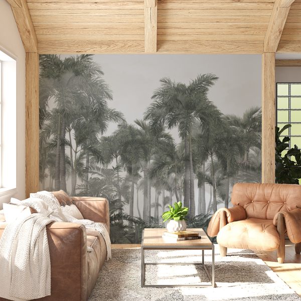 Foto murale Palma të larta pa ngjyrë