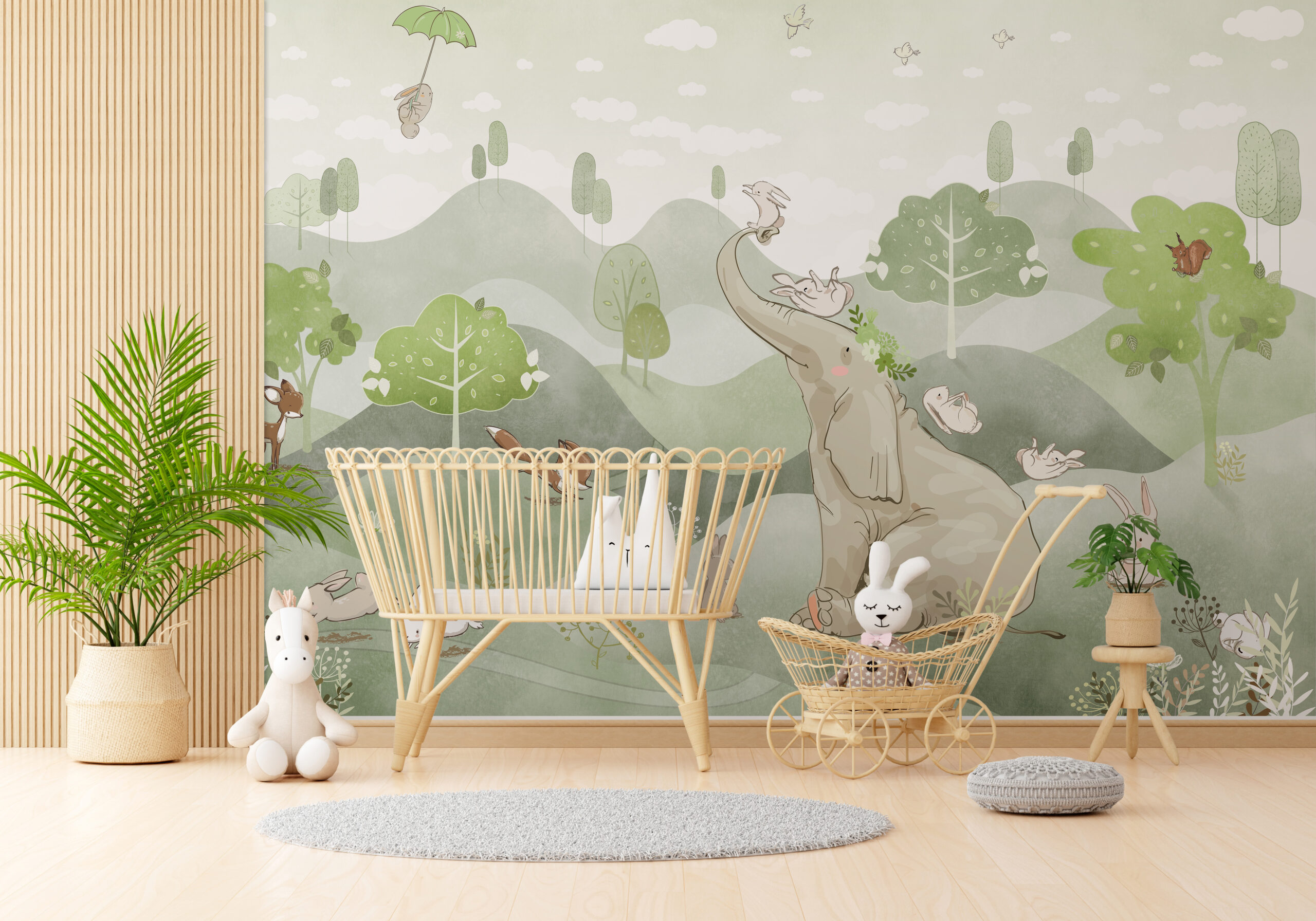 Foto murale Duke luajtur me një elefant