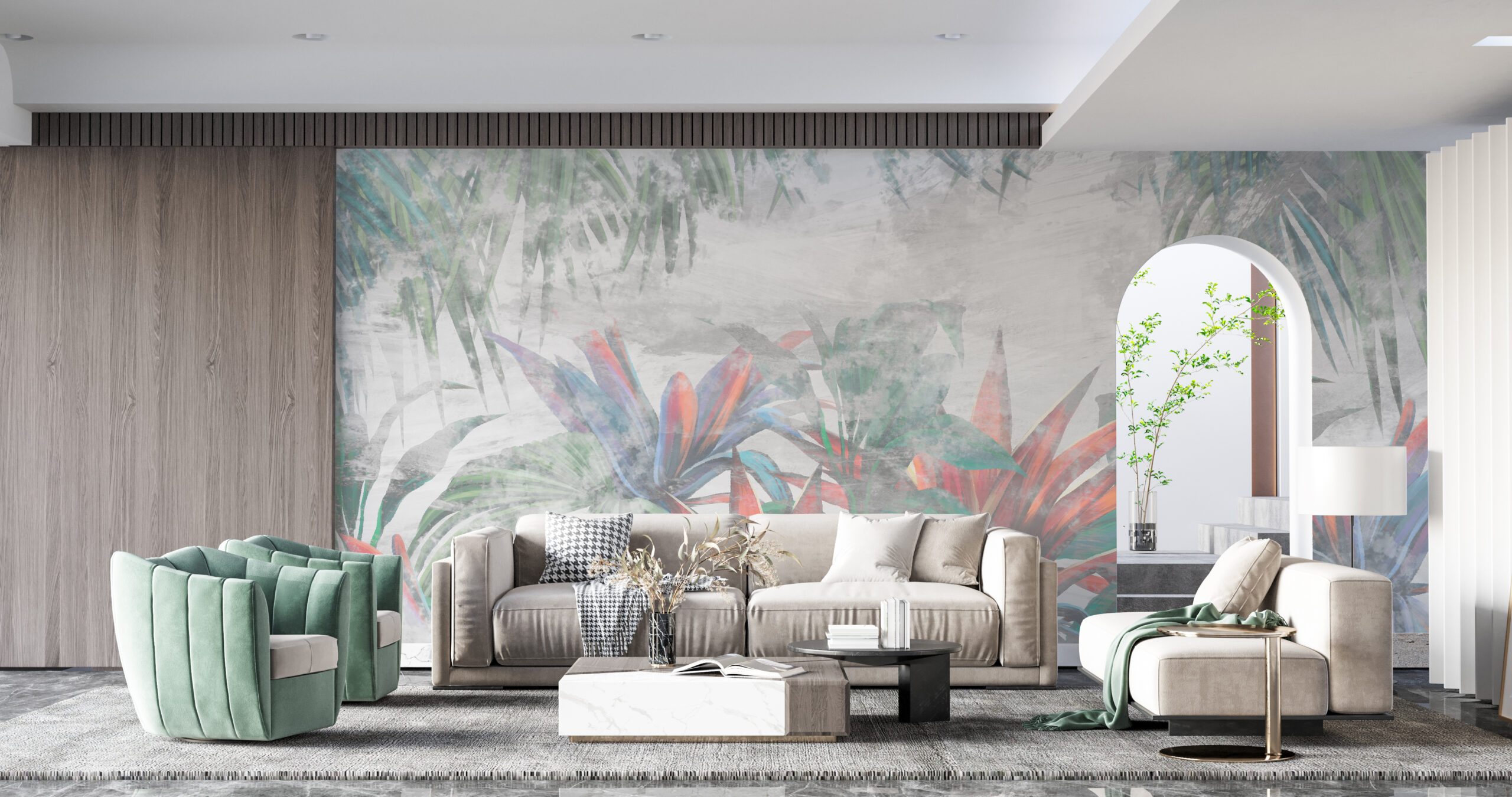 Foto murale Ekzoticizëm i pikturuar