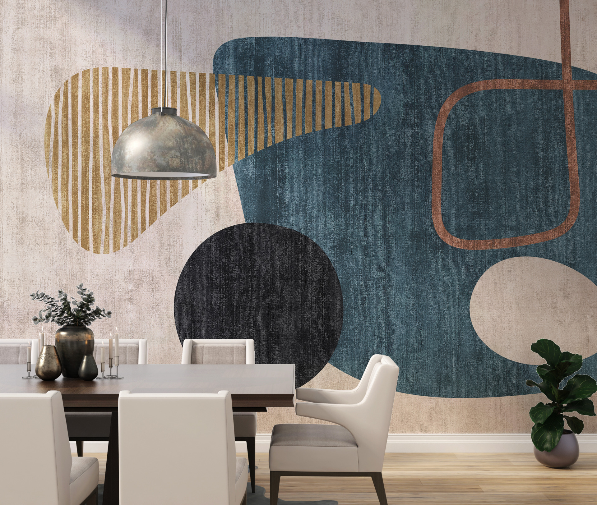 Foto murale Forma të rrumbullakosura