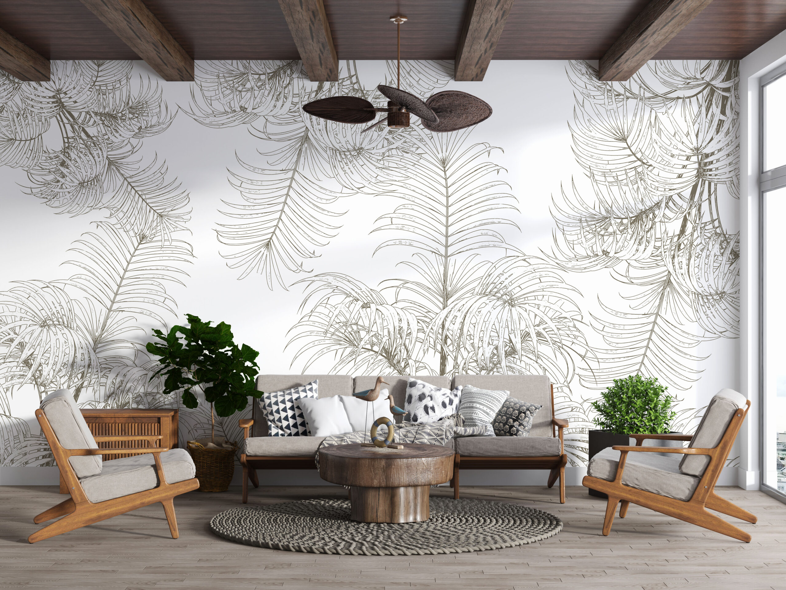 Foto murale Skicë bimore