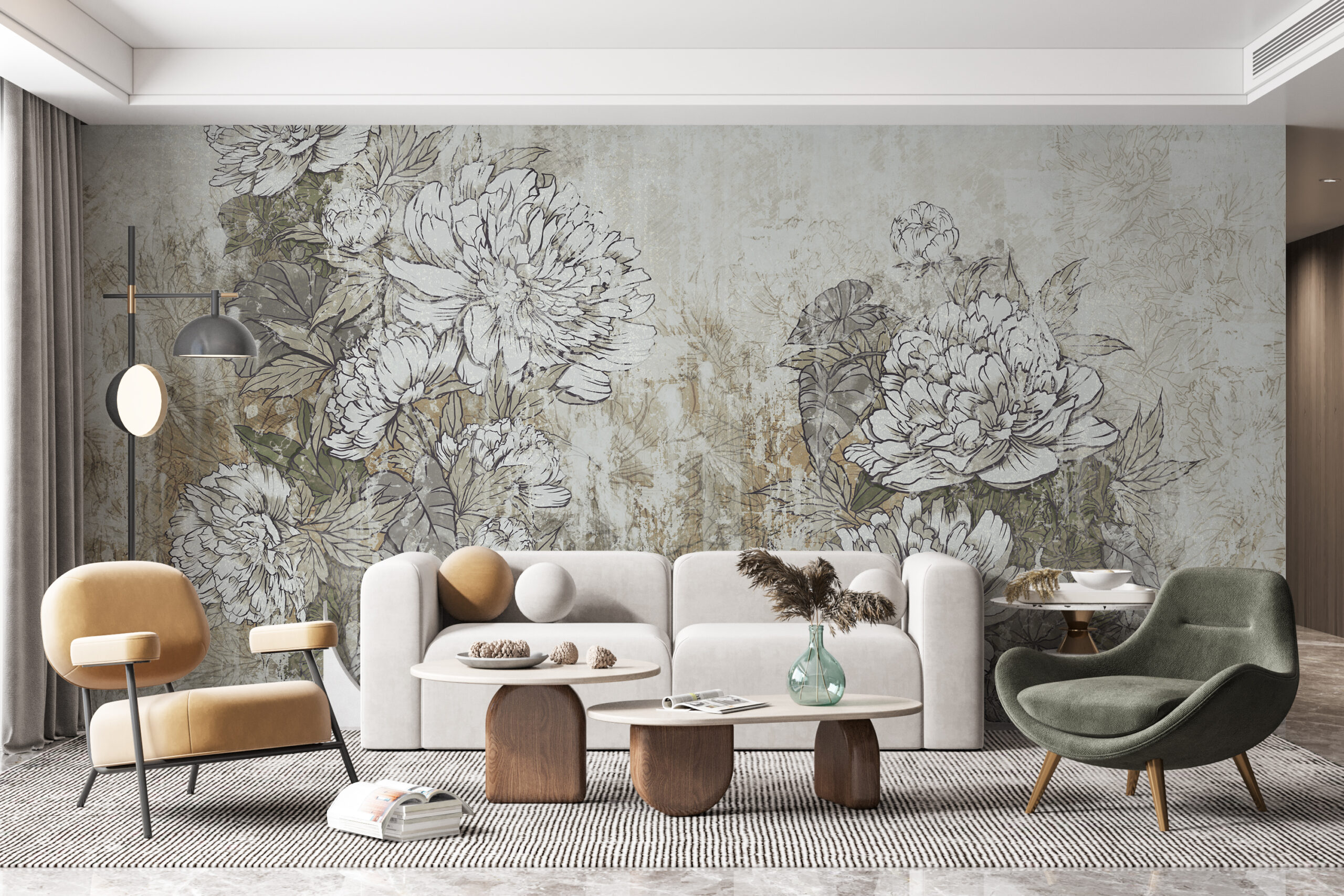 Foto murale Bozhure të zbehura