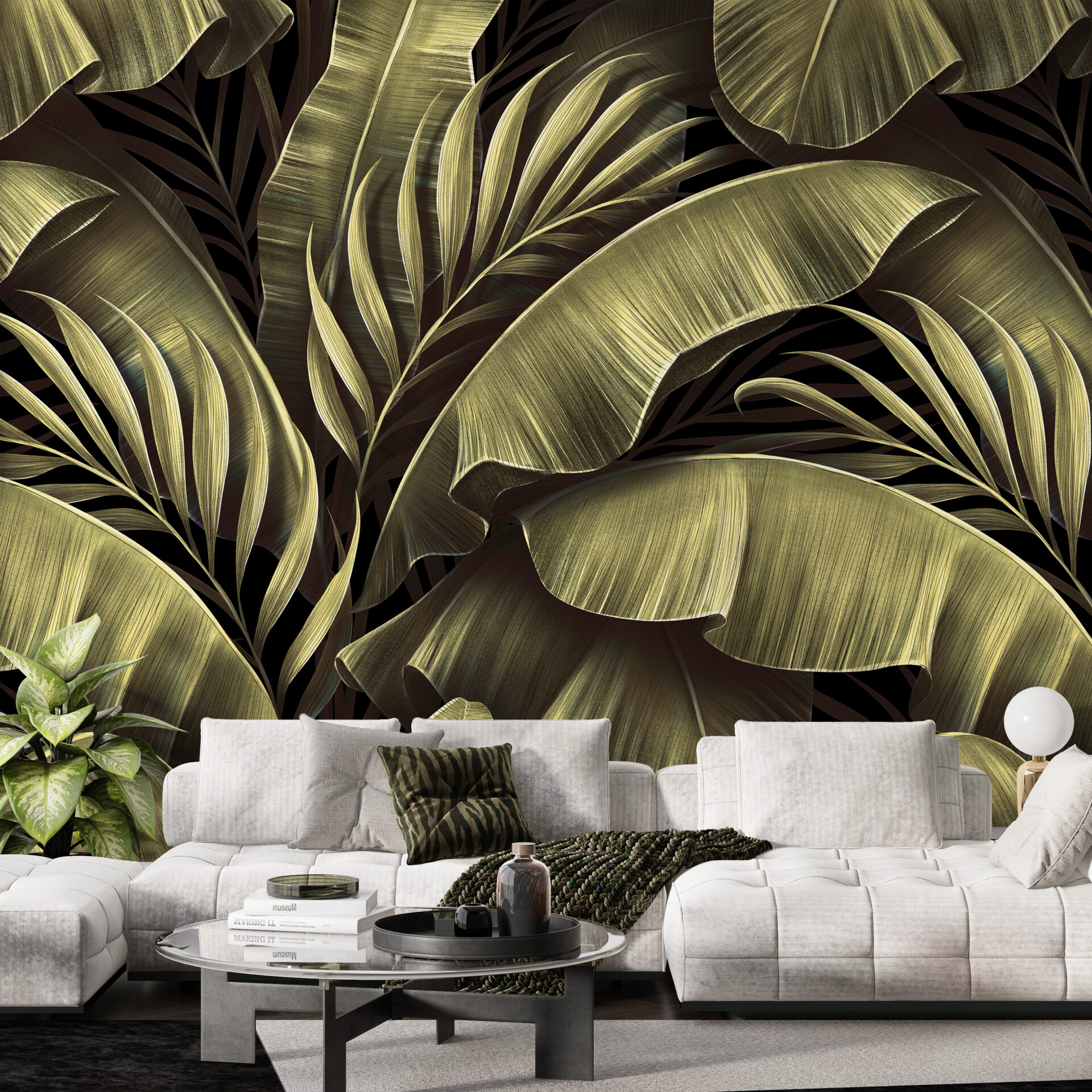 Foto murale Gjeth i Gjelbër Tropikal