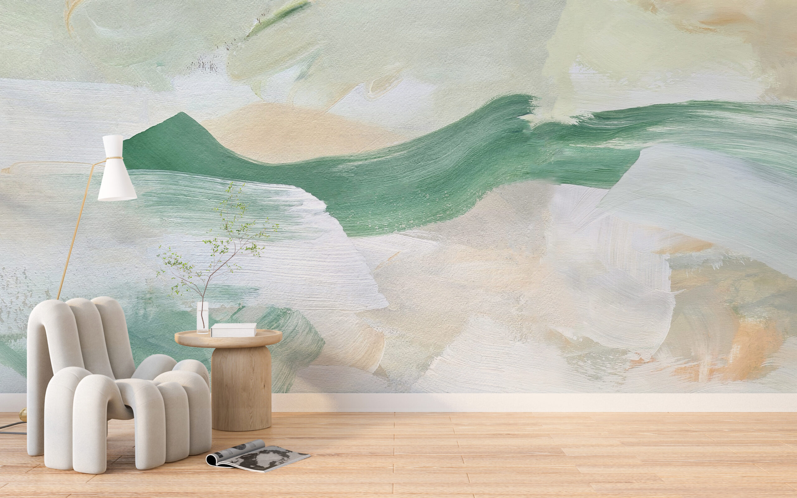 Foto murale Abstraksion i Gjelbër