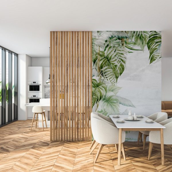 Foto murale Gjelbër ekzotike e kolonës