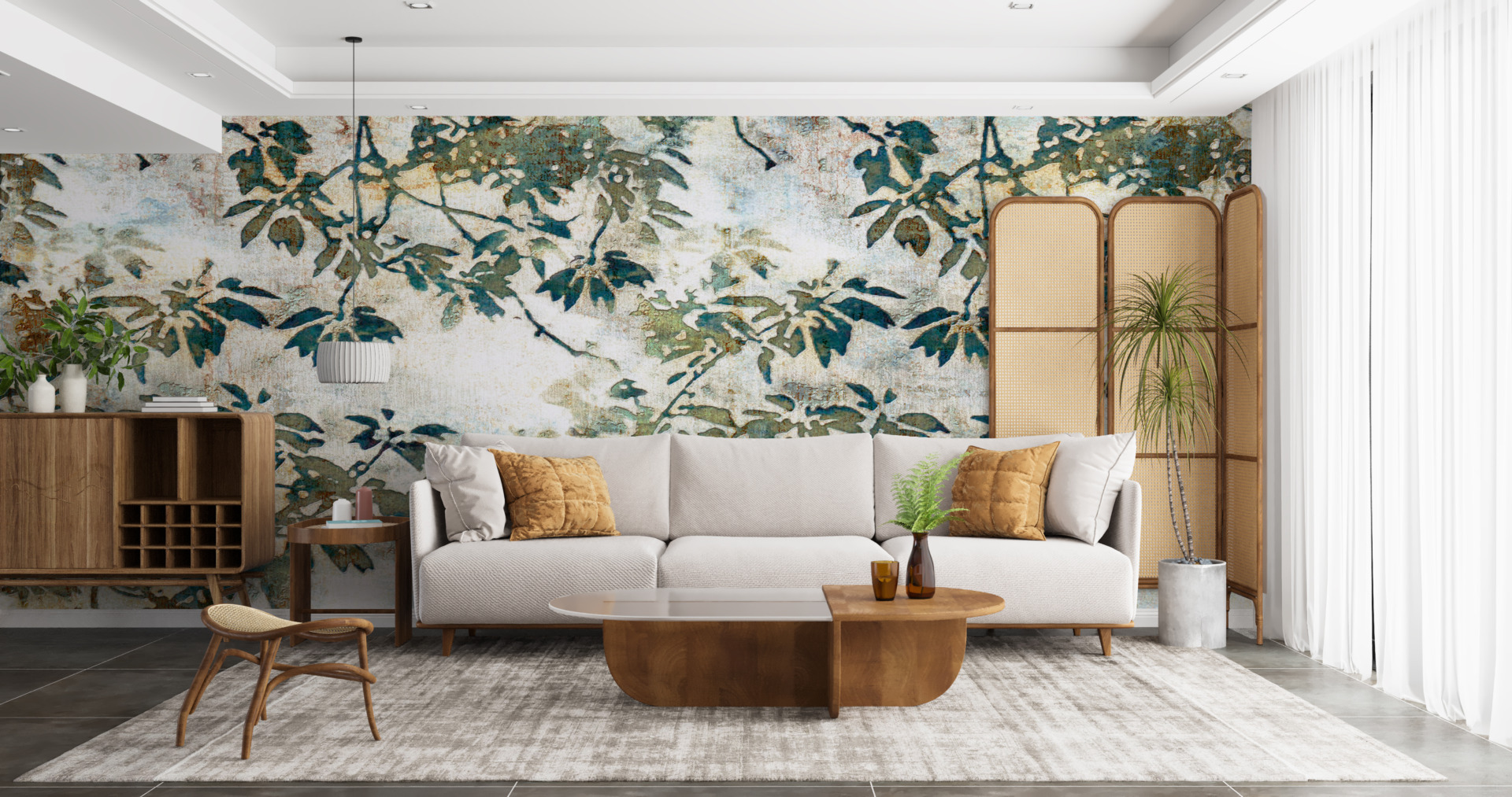 Foto murale Gjethe të vogla jeshile