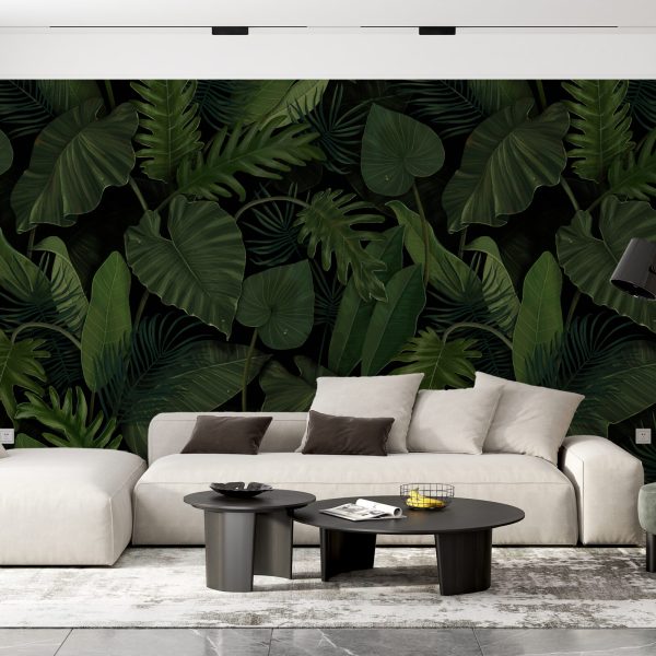 Foto murale Gjethe të gjelbra