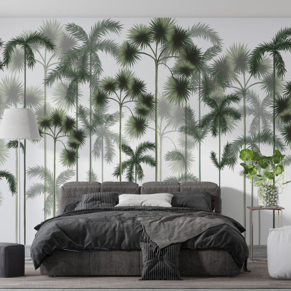 Foto murale Pyll i Palmave të Gjelbra