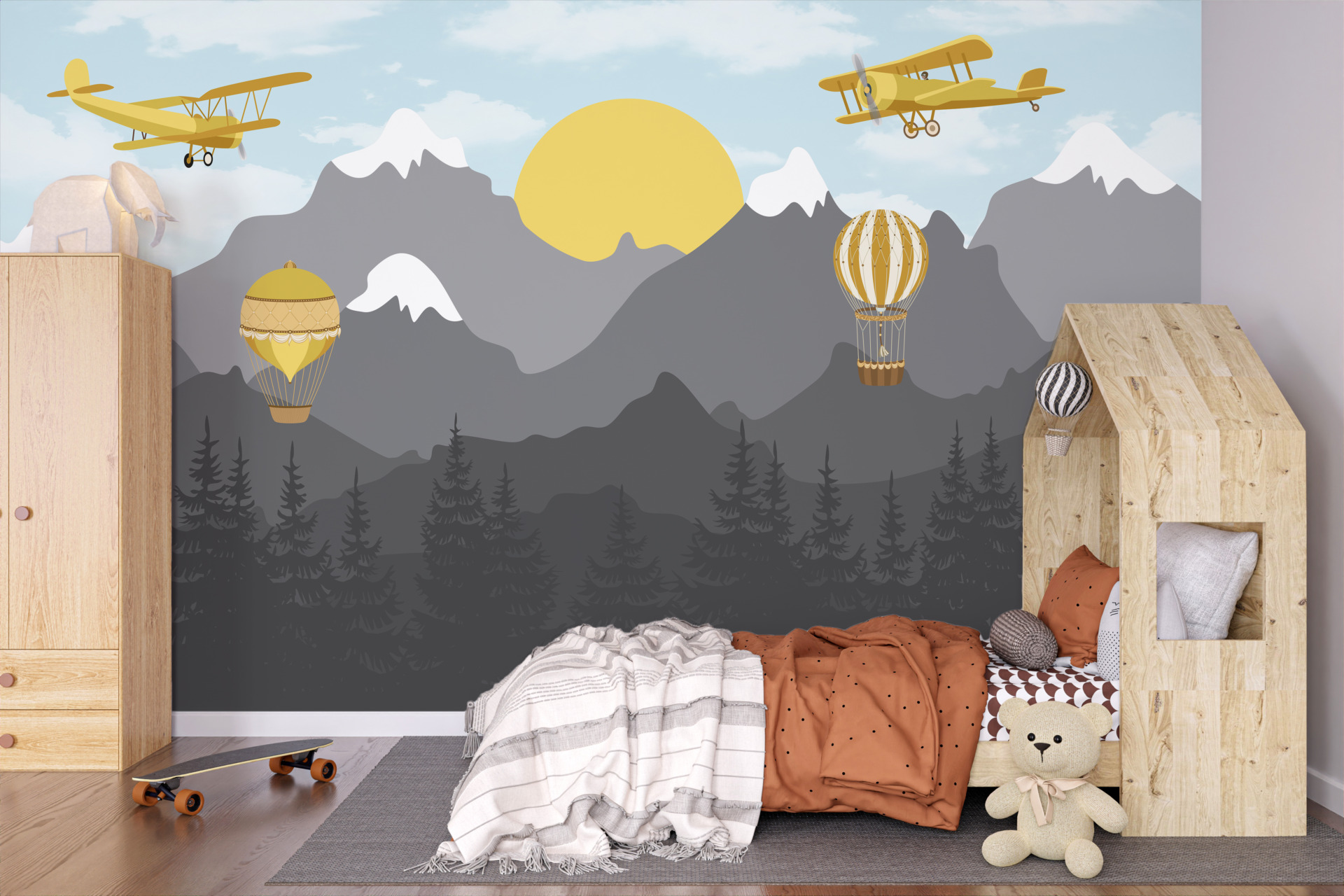 Foto murale Dielli i Artë në Male