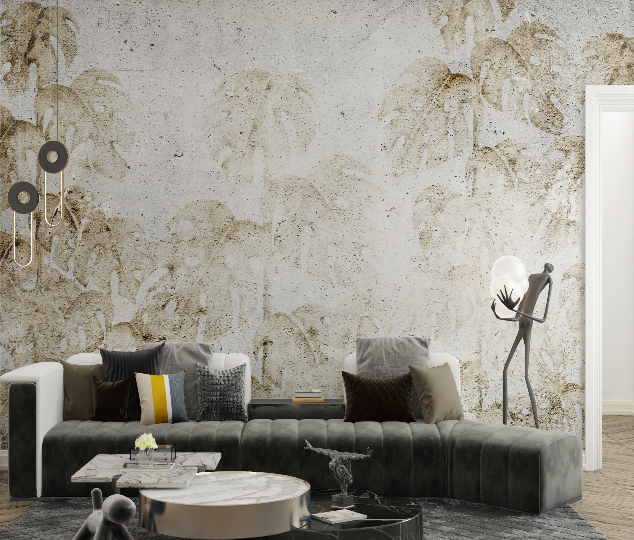 Foto murale Monstera e shkatërruar