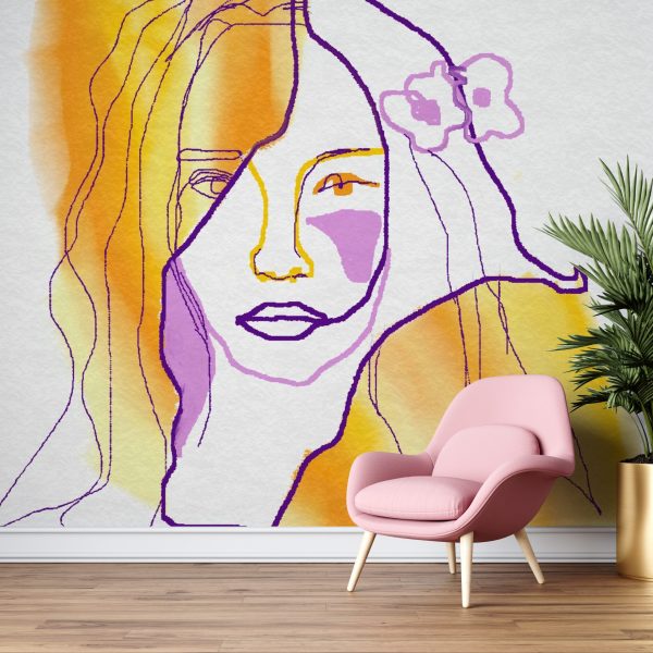 Foto murale Vajzë e Verdhë