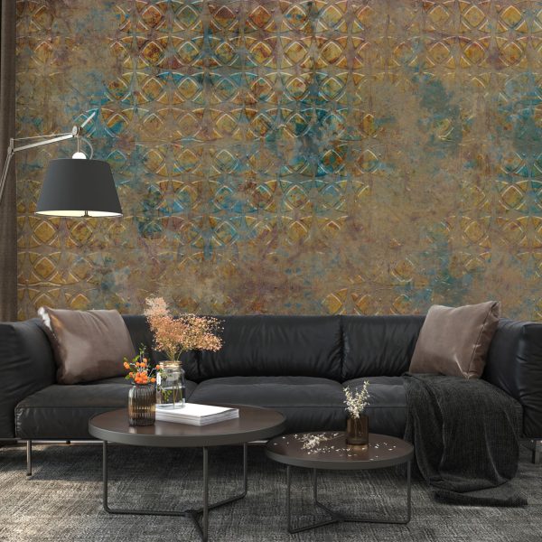 Foto murale Mozaiku i Verdhë dhe Blu