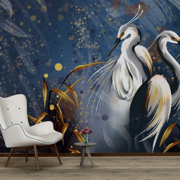 Foto murale Vinça në një sfond blu të errët