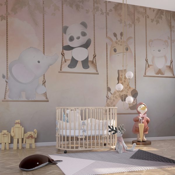 Foto murale Kafshët në lëkundje