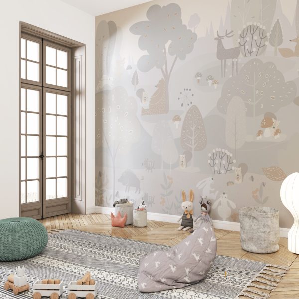 Foto murale Kafshët në Pyll