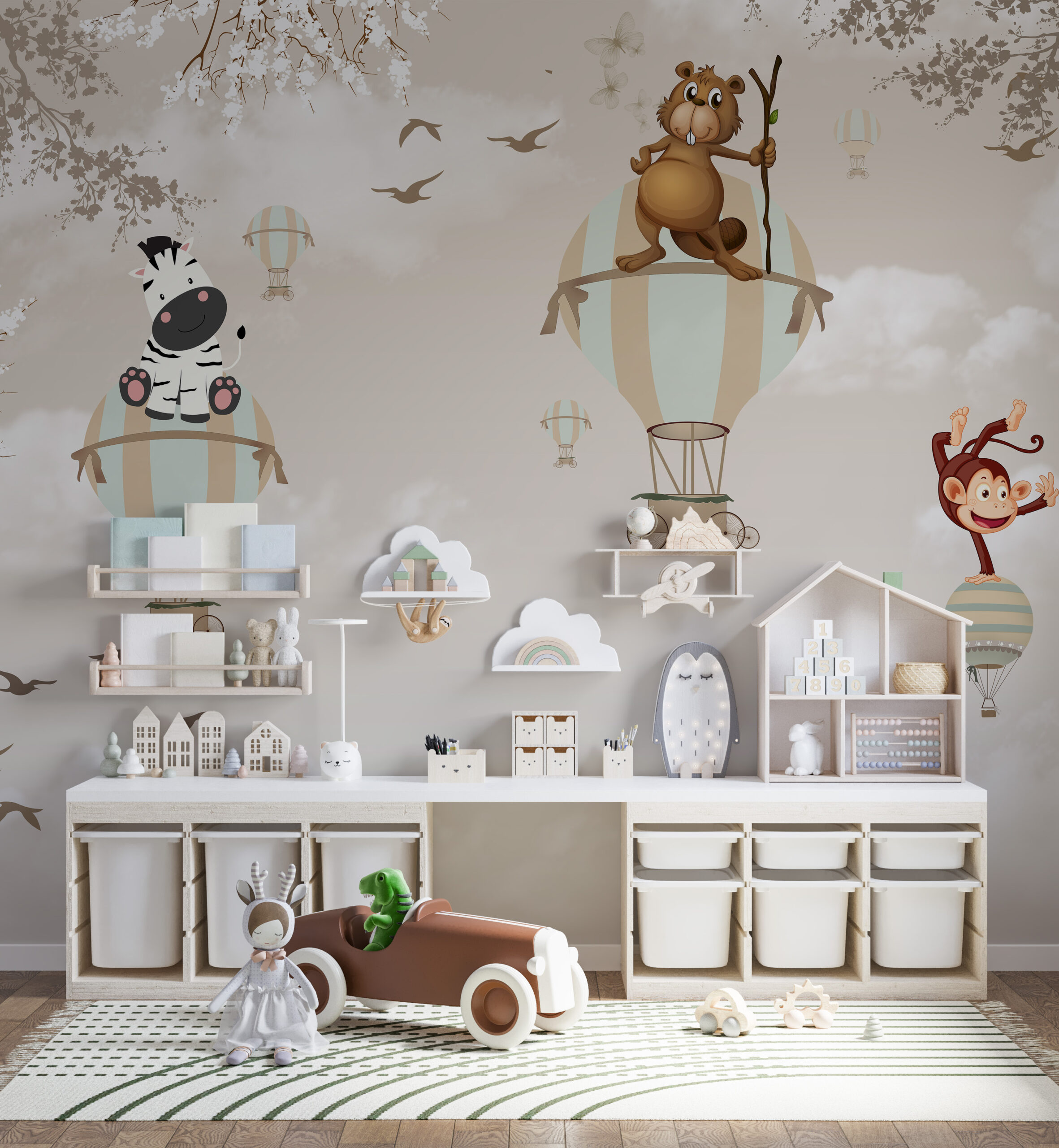 Foto murale Kafshët në fluturim