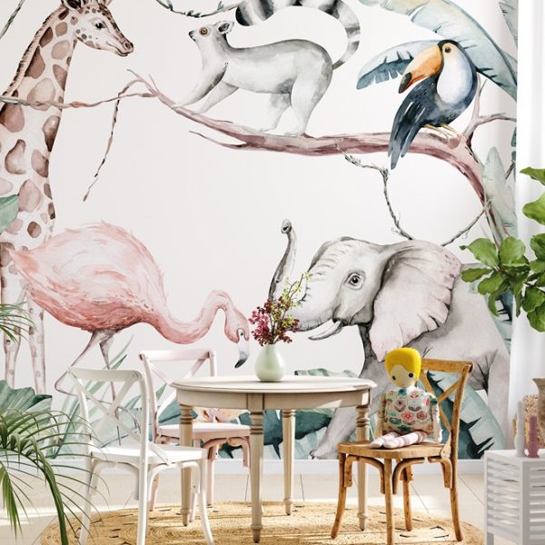 Foto murale Kafshët e Afrikës së Egër