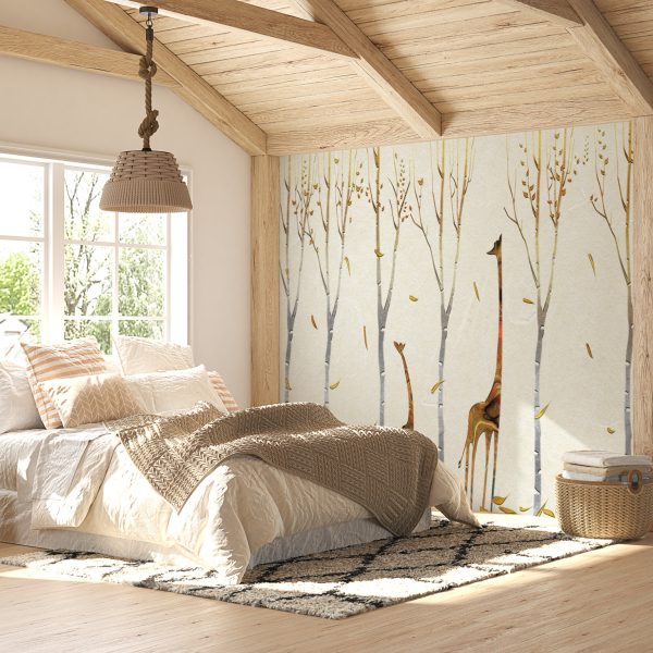 Foto murale Gjirafat midis pemëve